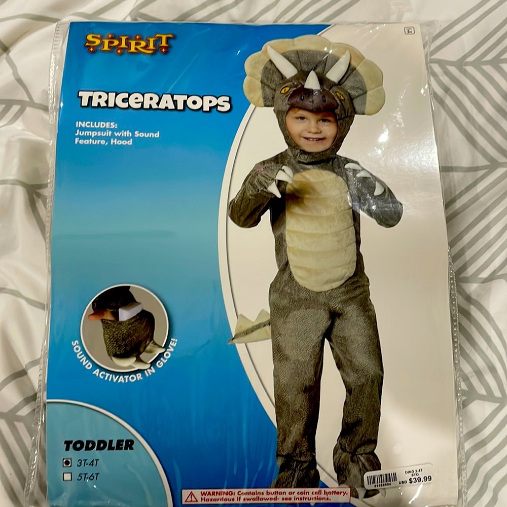 Kids dinosaur costume 3-4T
